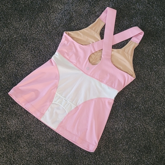 Lululemon pink cross racer back tank top size 4 - Picture 4 of 9
